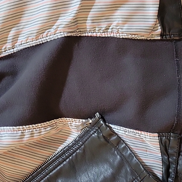 BLACK RIVET XL FAUX LEATHER JACKET - Picture 10 of 12